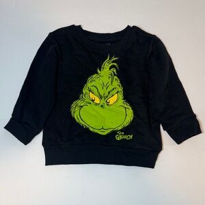 The Grinch Kids Black Sweatshirt Size 2T